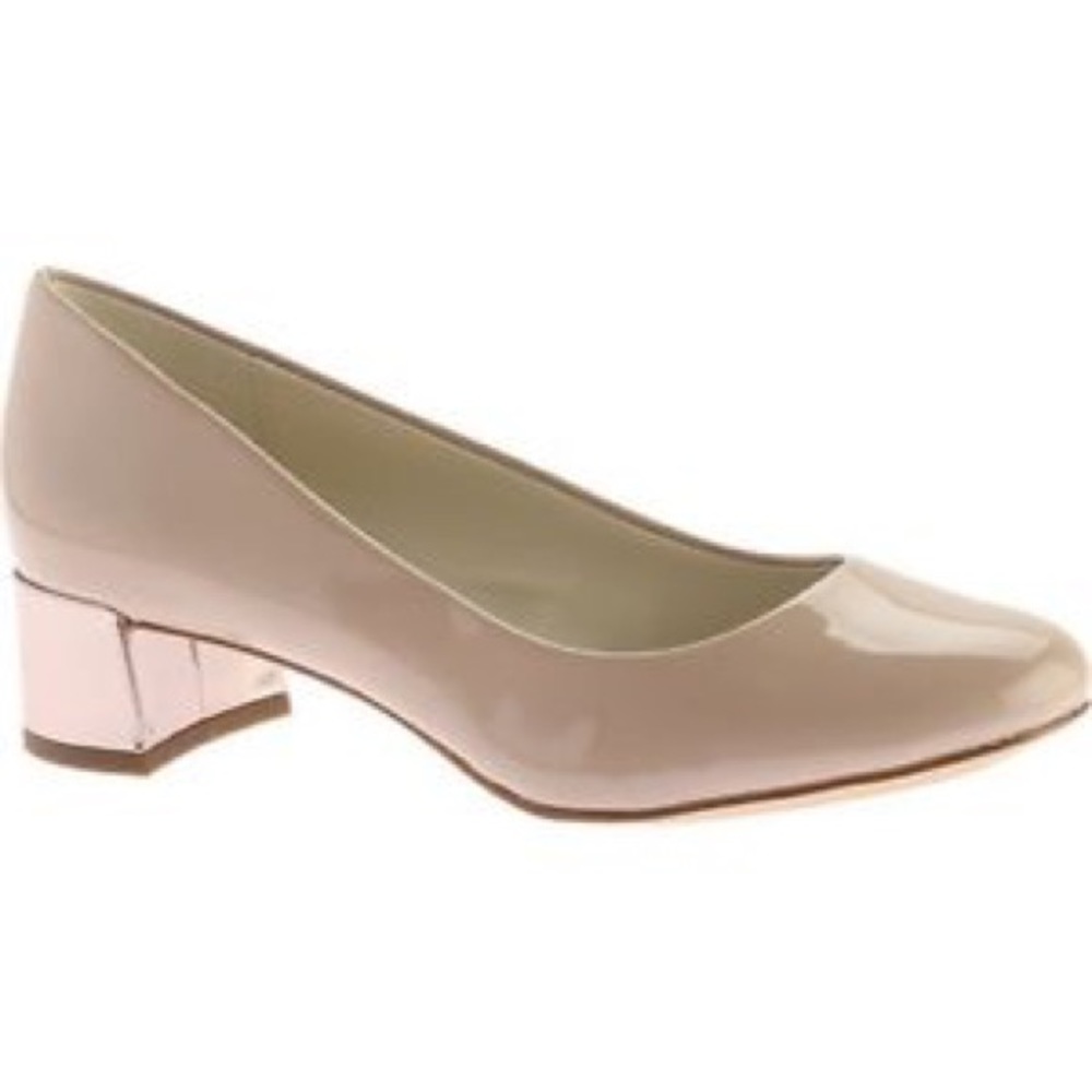 Anne Klein “Hallie” Nude Patent Leather Pump